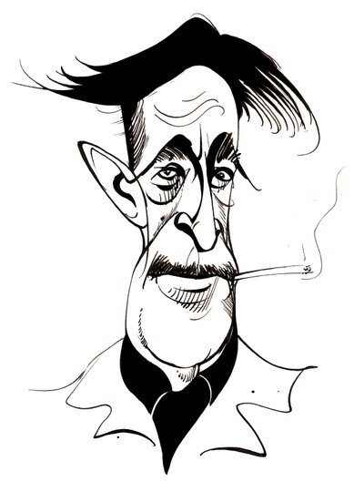 George Orwell - caricature by Neale Osborne